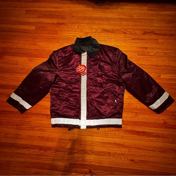 Vintage 90’s Dickies reflective maroon jacket - Picture 1 of 8